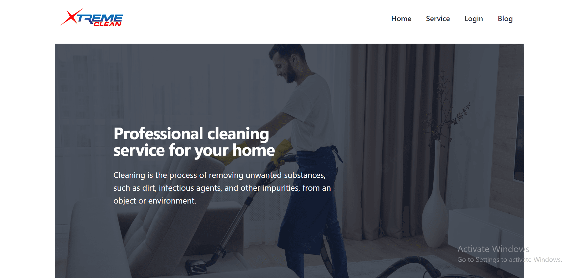 cleaning service website